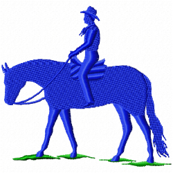 Horses Embroidery Design 7